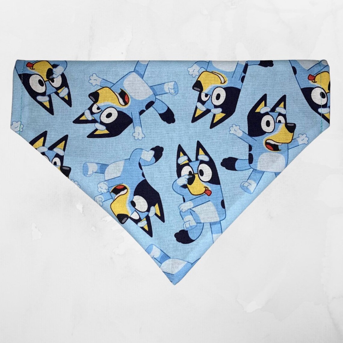 Bluey Dog Bandana Bluey Dog Bandana Cartoon Dog Bandana Etsy