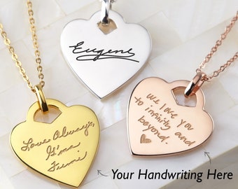 Personalized Handwriting Necklace, Memorial Handwriting Gift, Signature Necklace, Handwritten Necklace, Grief Gift, Birthday Gift for Mom