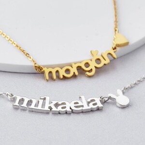 Child Name Necklace, Toddler Name Necklace, Tween Girl Birthday Gift, Young Girl Jewelry, Little Girls Name Necklace, Gift for Niece