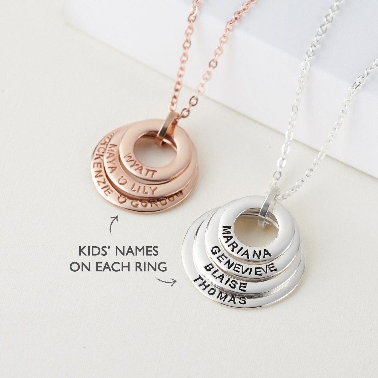 Rose Gold Necklace For Mom Mother Jewelry From Daughter Mom Etsy