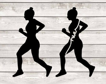 Download Dxf Png Jpeg Running Decal Runners Silhouette Digital Runner Woman Clipart Transparent Runners Cut File Cricut Woman Runner Svg Clip Art Art Collectibles