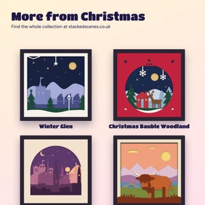 More designs from the Stacked Scenes Christmas collection.