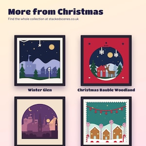 More designs from the Stacked Scenes Christmas collection.