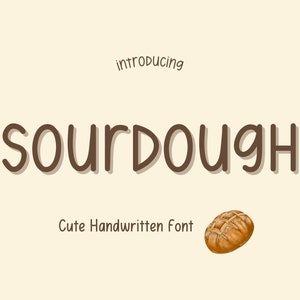 Sourdough Font, Cute Font, Neat Handwritten Font, Neat Handwriting, Digital Planner Font, Digital Notes, Note Taking Font, Goodnotes Font