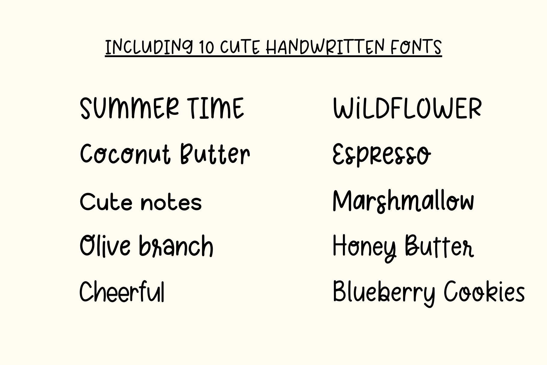 10 Font Bundle Handwritten Fonts, Cute Handwritten Font, Cute ...