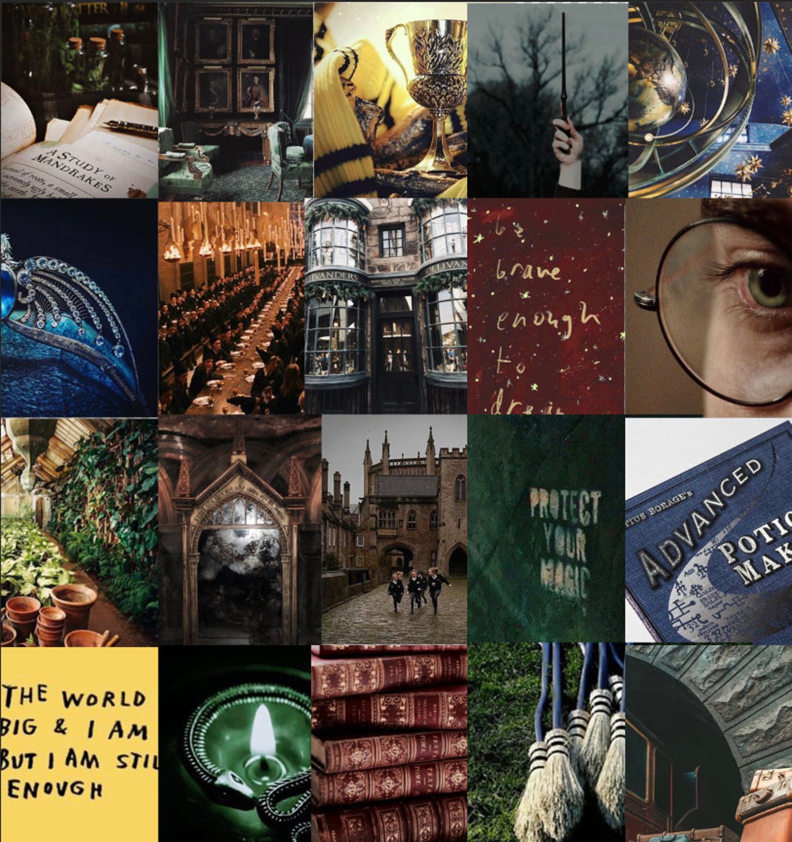 Harry Potter photo collage kit Etsy