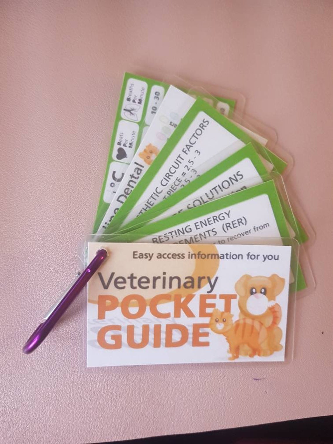 Veterinary Nursing Pocket Guide Etsy