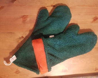 Fleece Lined Pet Drying Gloves