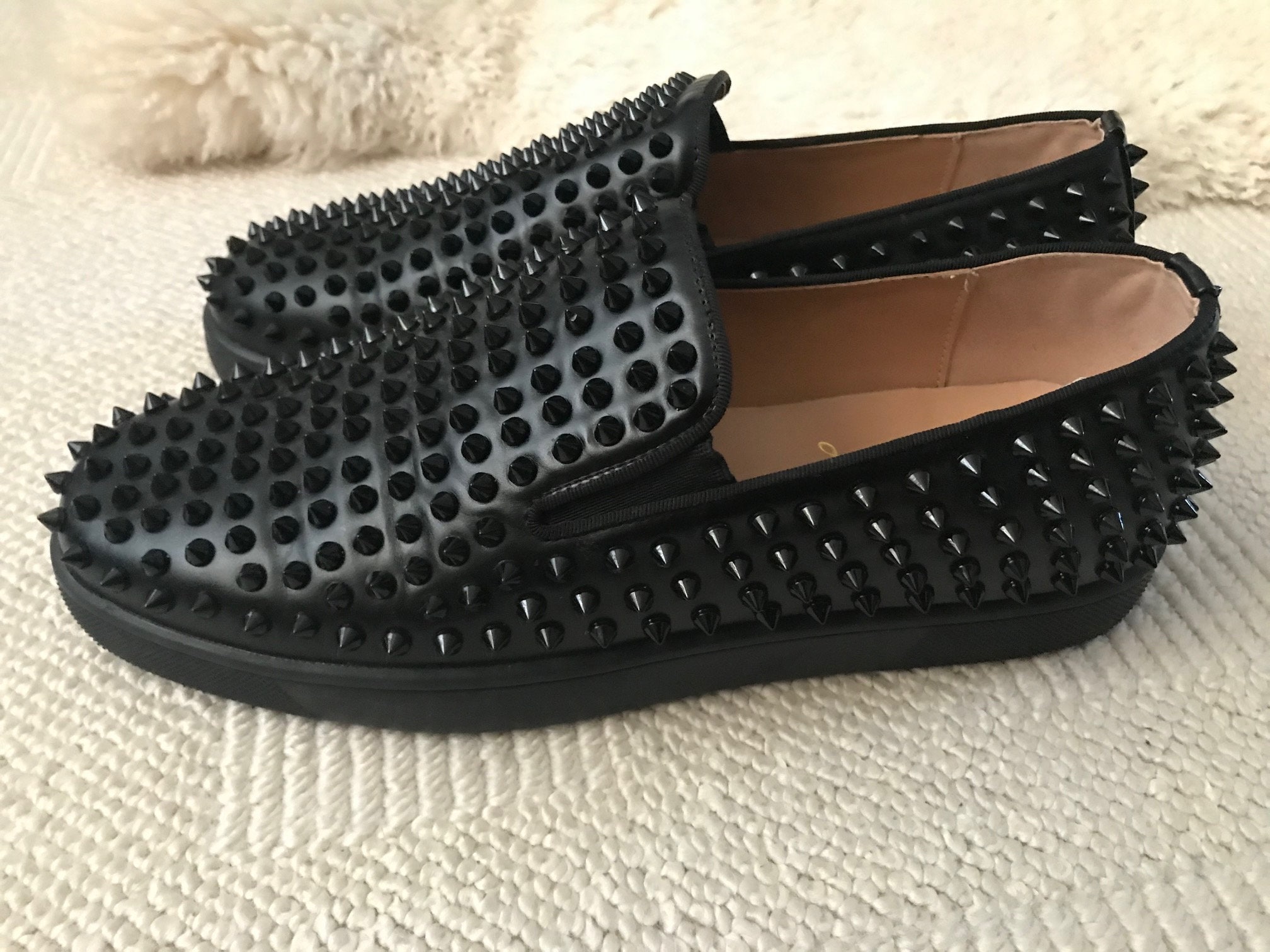 Roller-boat Mens Flat Christian Louboutin Style - Etsy