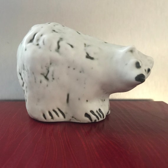 Henrik Allert Polar Bear Ceramic Figurine for Pentik Finland - Etsy