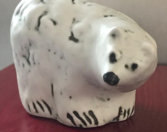 Henrik Allert Polar Bear Ceramic Figurine for Pentik Finland