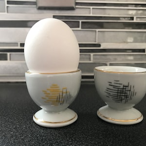 Zeh Scherzer Bavaria Set of 2 Porcelain Egg Cups Made in Germany