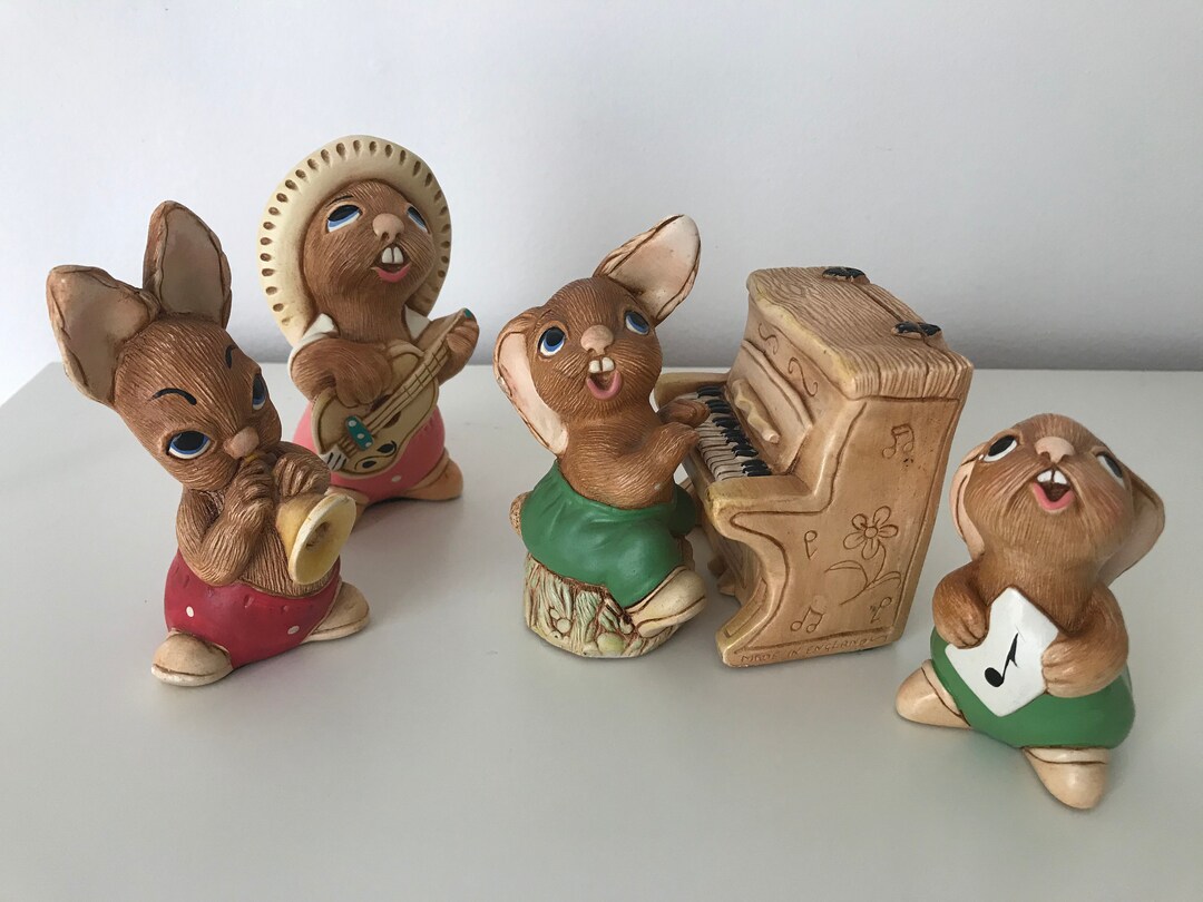 Pendelfin Rabbits Vintage 70's Made in England Etsy
