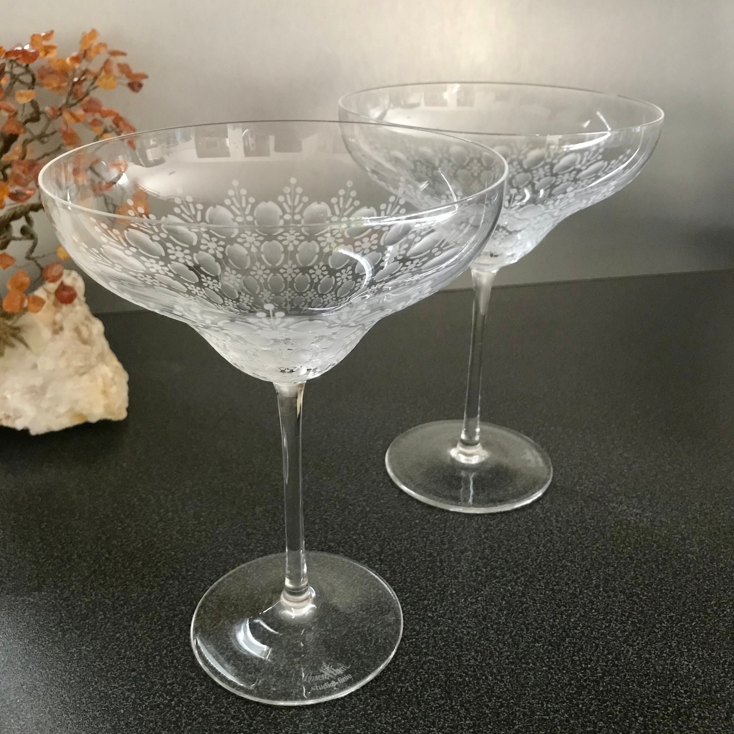 新品 Rosenthal Romance Pattern Crystal Cup Rosenthal Champagne/tall Sherbet Motif Romance II Studio Linie