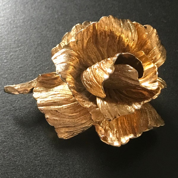 Christian Dior Vintage La Rose de Dior Brooch 1964 Germany