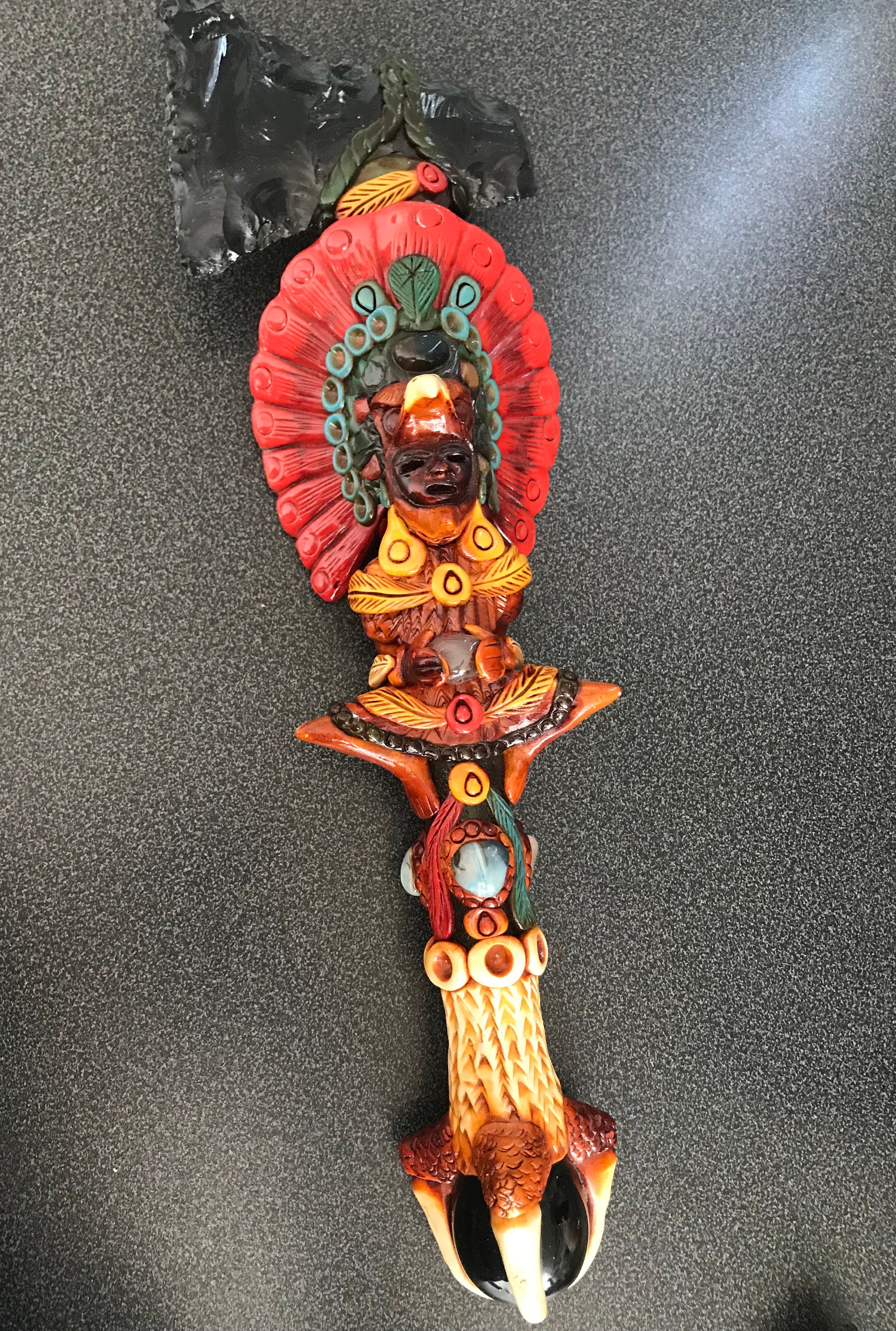 Mexikanische Azteken Adler Krieger Obsidian Axt Etsy