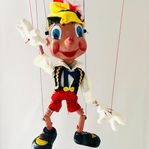 Vintage Pelham Pinocchio Marionette Puppet Made in UK