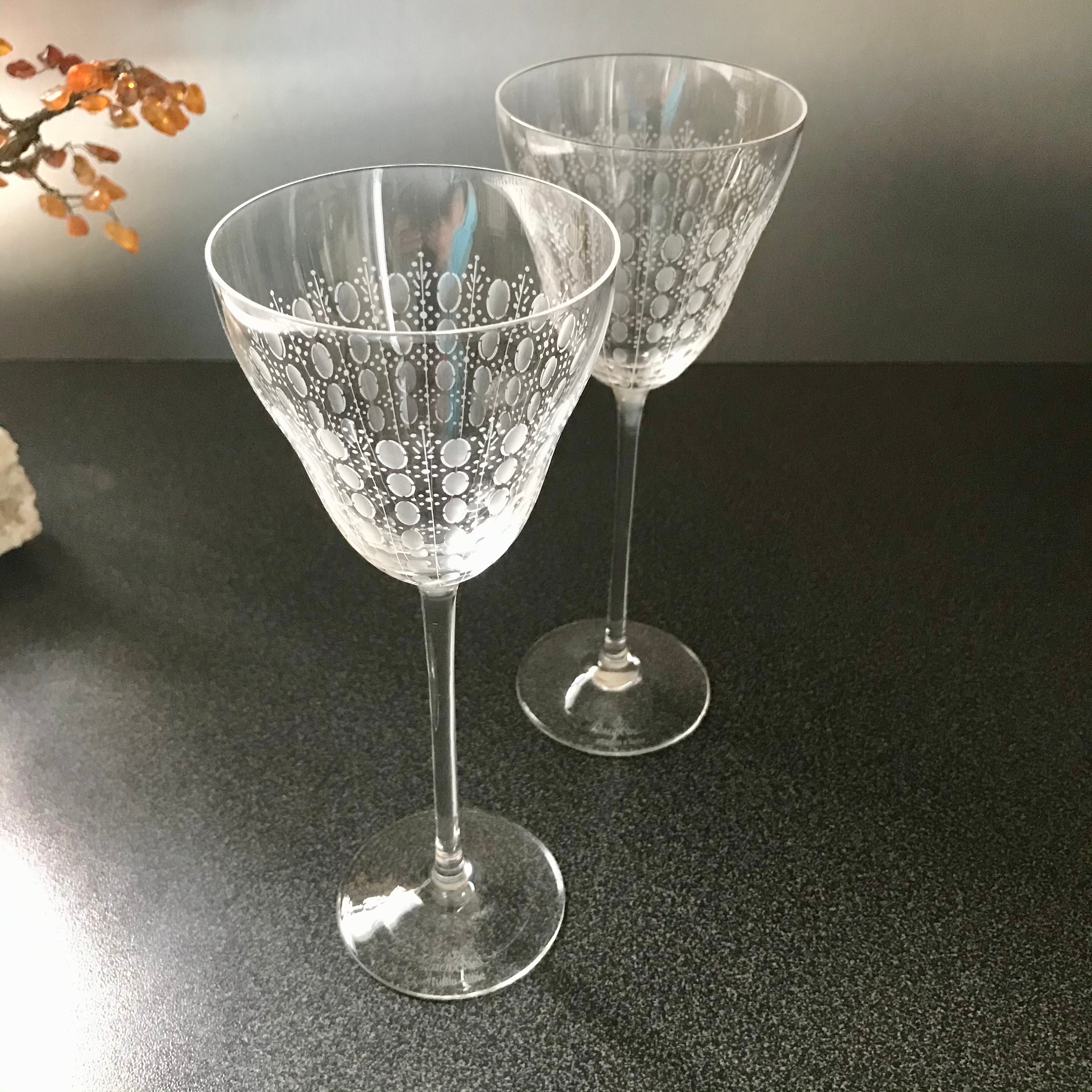 Rosenthal Sherry Motif Romance II Studio Linie Etched Curved Blown