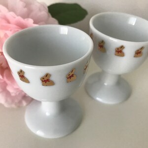 Juego de 2 hueveras de edición limitada con forma de conejito de Pascua de Lindt, de Thomas Rosenthal Group, Alemania imagen 9