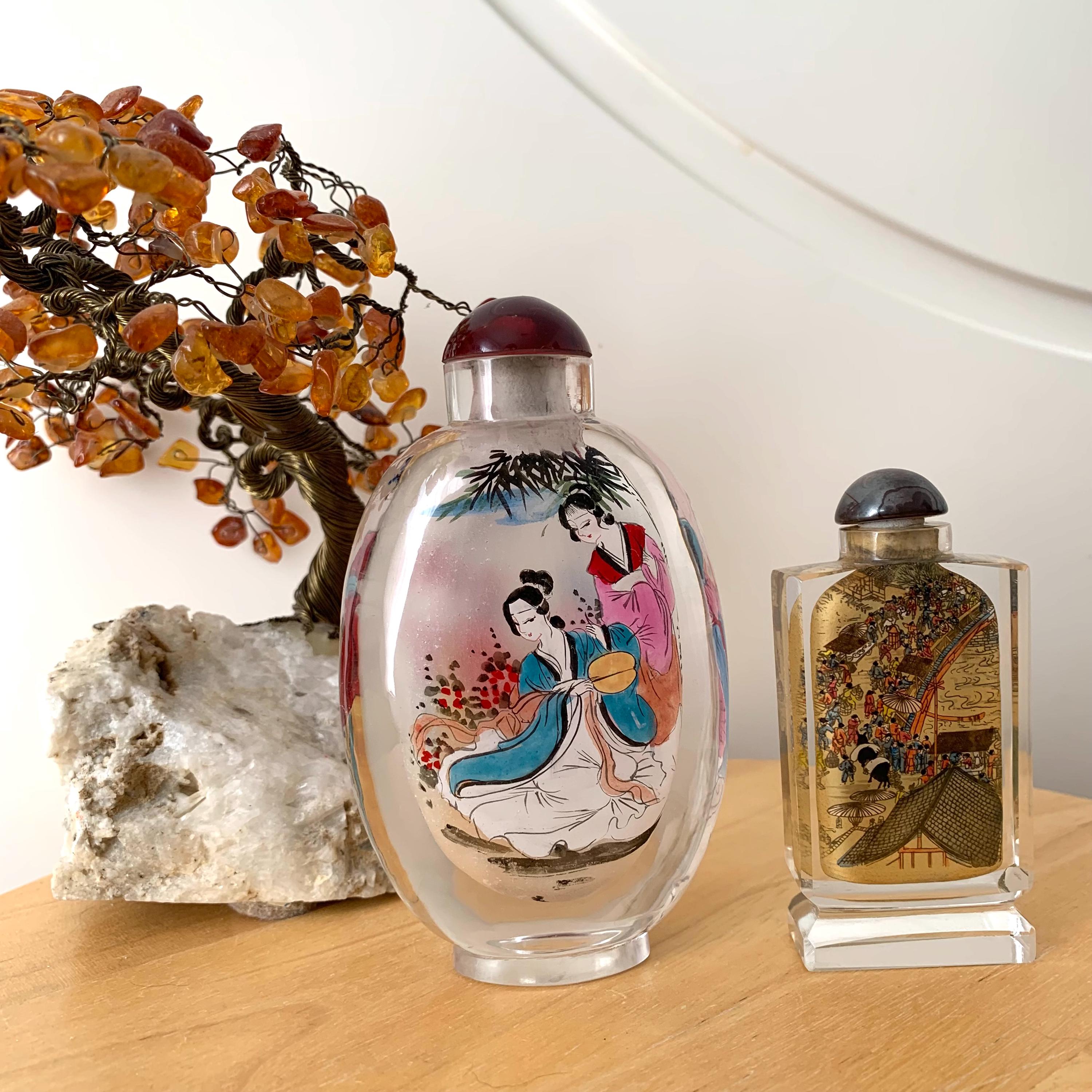 Chinese Inside-painted Biyanhu Snuff Bottle - Etsy Hong Kong