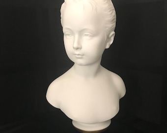 Vintage Limoges Camille Tharaud Louise Brongniart Bust Sculpture France