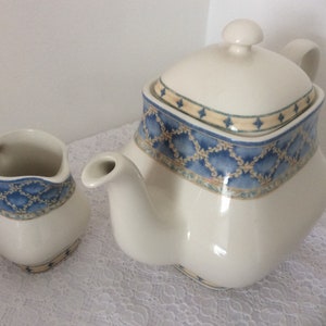 5 piece place setting London Prague pattern by Jeff Banks England Churchill fine porcelain dinnerware Ports of Call series