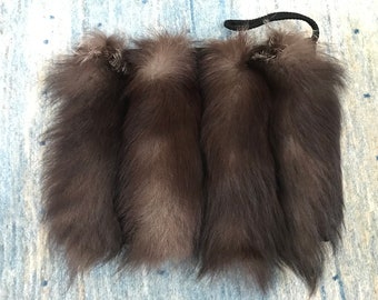Vintage Silver Fox Fur Purse/Hand Warmer Muff