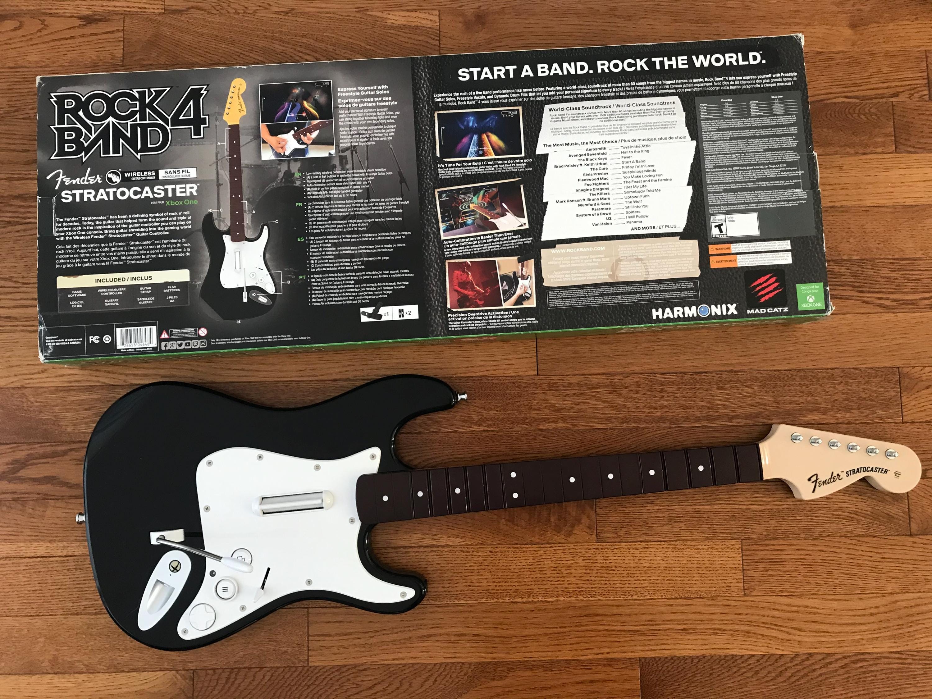 Rock Band 4 Wireless Stratocaster Guitar Controller for Xbox