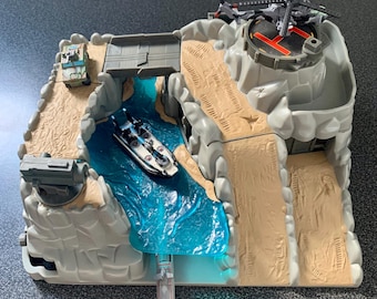 Galoob Toys Micro Machines Military Battle Zones Barracuda Bay Set 1990s