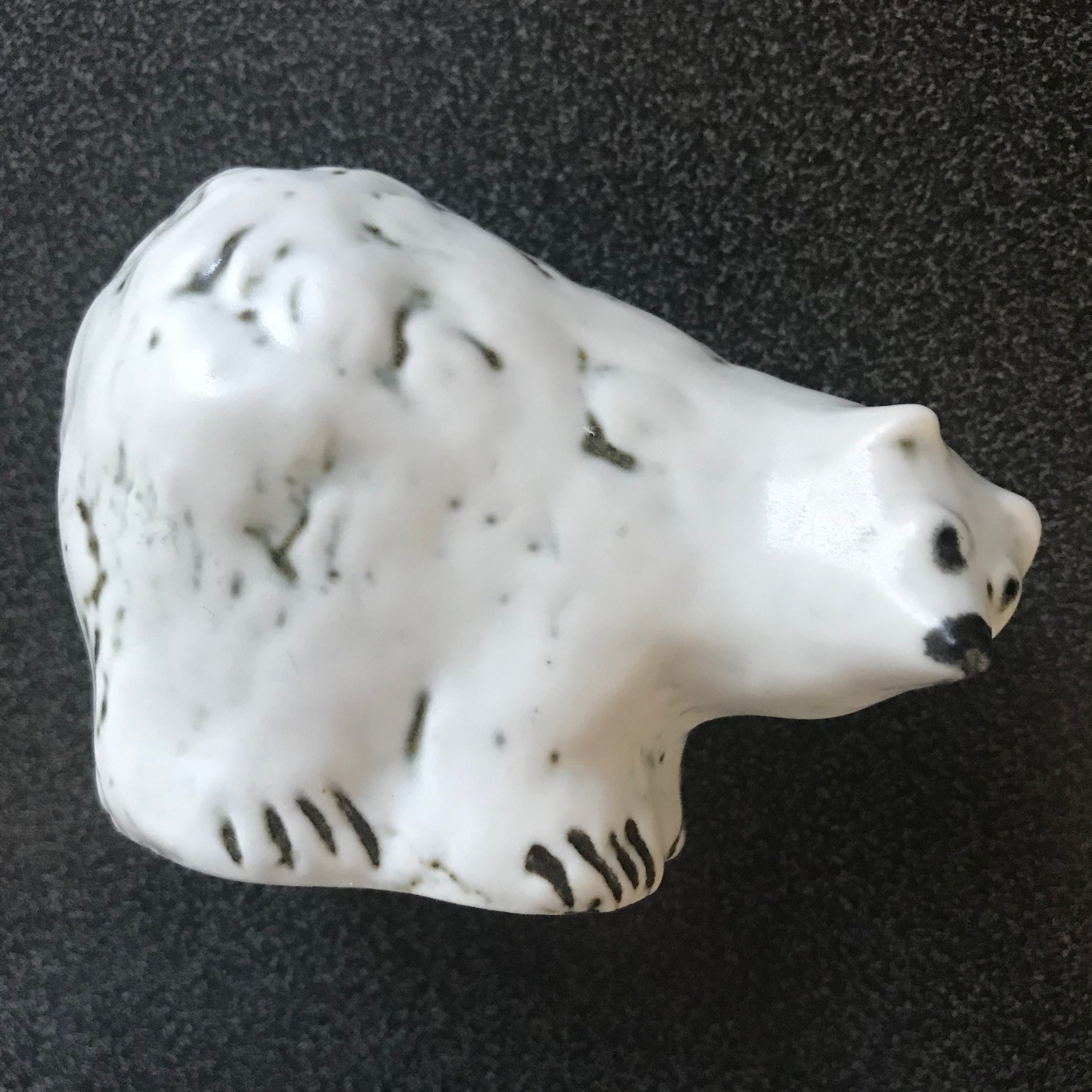 Henrik Allert Polar Bear Ceramic Figurine for Pentik Finland - Etsy