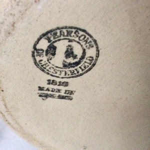 Pearsons Of Chesterfield Pottery Marks