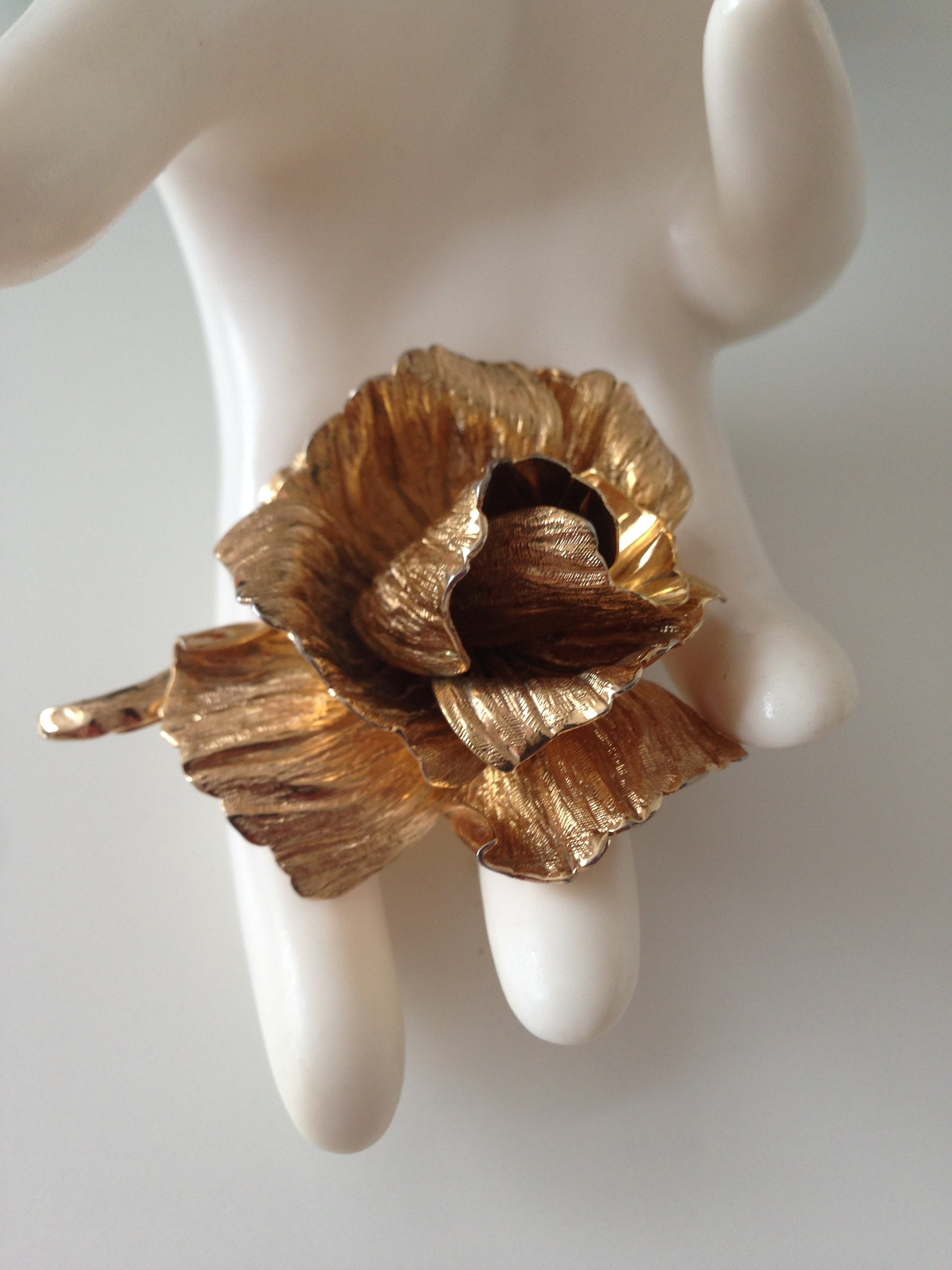 ビンテージディオールブローチ Christian Dior Vintage La Rose De Dior Brooch 1964 Germany