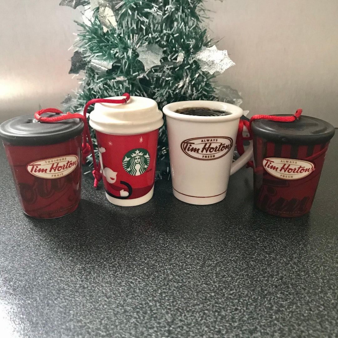 Starbucks/tim Hortons Coffee Mug/tumbler Christmas Tree Ceramic