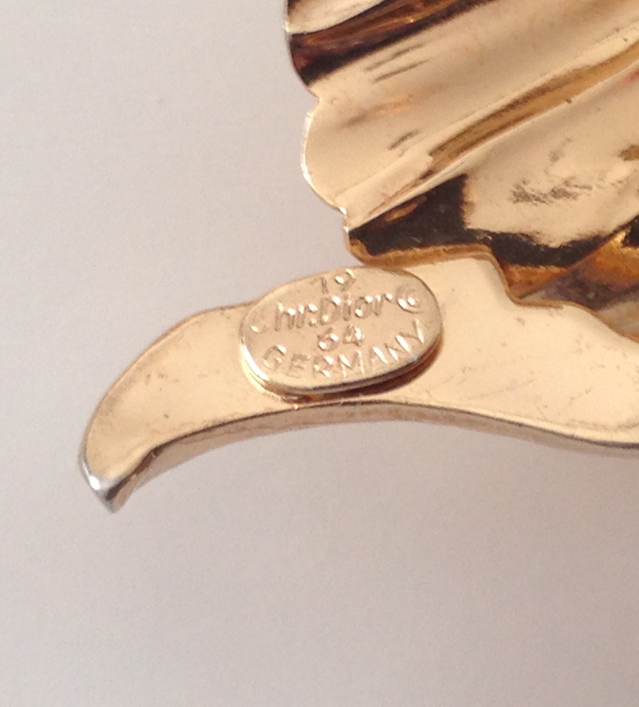 Christian Dior Vintage La Rose De Dior Brooch 1964 Germany