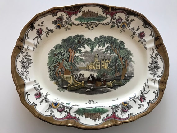 Antique Mason's Patent Ironstone China England LEEDS Oval | Etsy