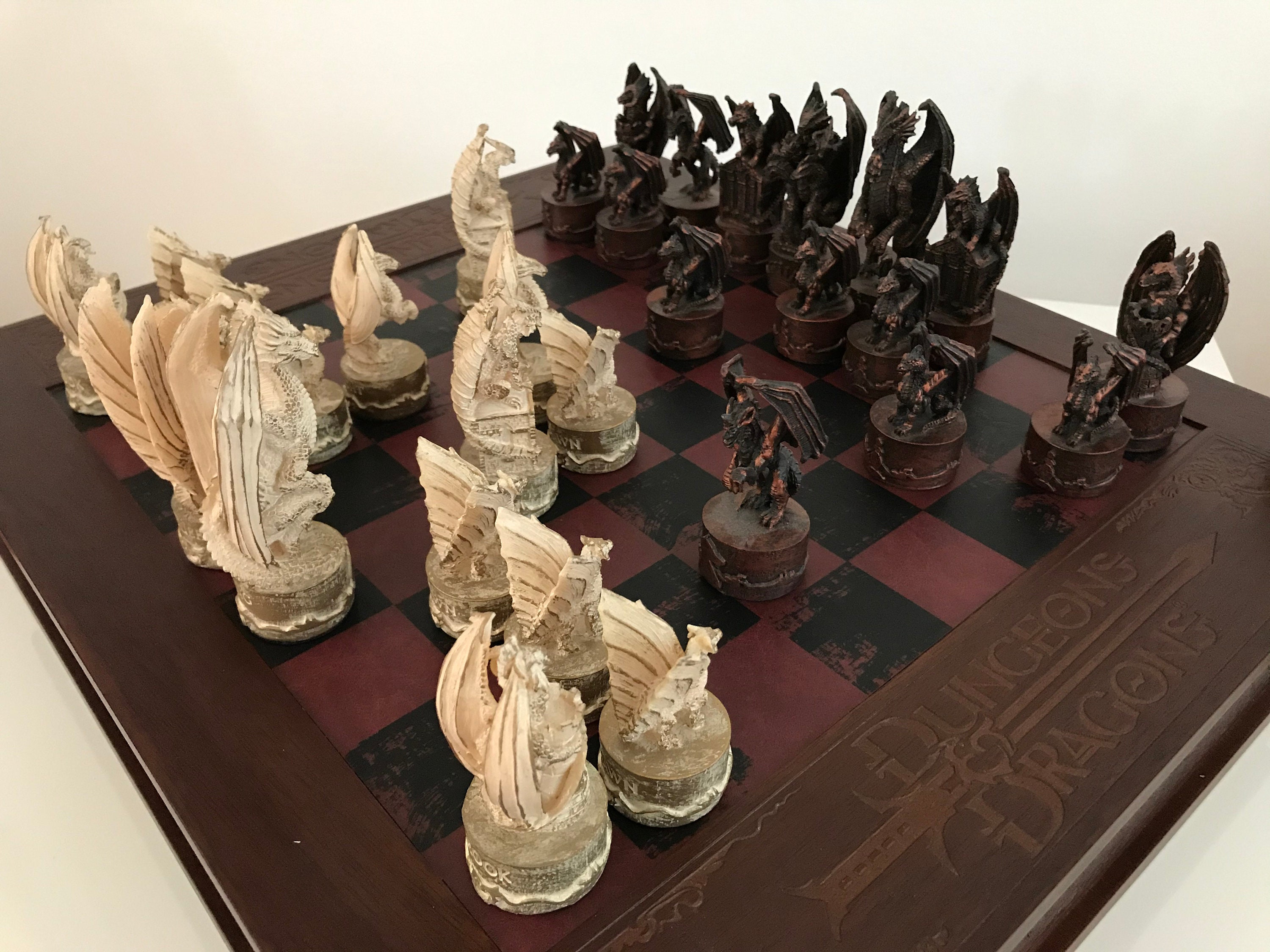 Myth and magic chess set handmade chess pieces with a Wiccan -  Portugal