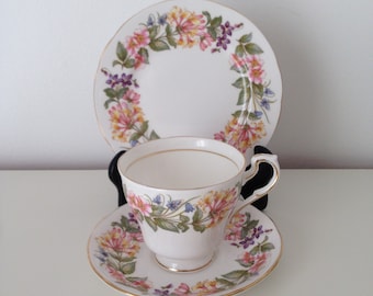 Paragon Country Lane Cup, Saucer and Side Plate Trio Vintage 1950, 4 available