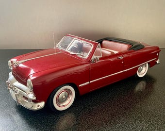 1949 Ford Convertible Burgundy 1/18 Diecast Model Car by Maisto