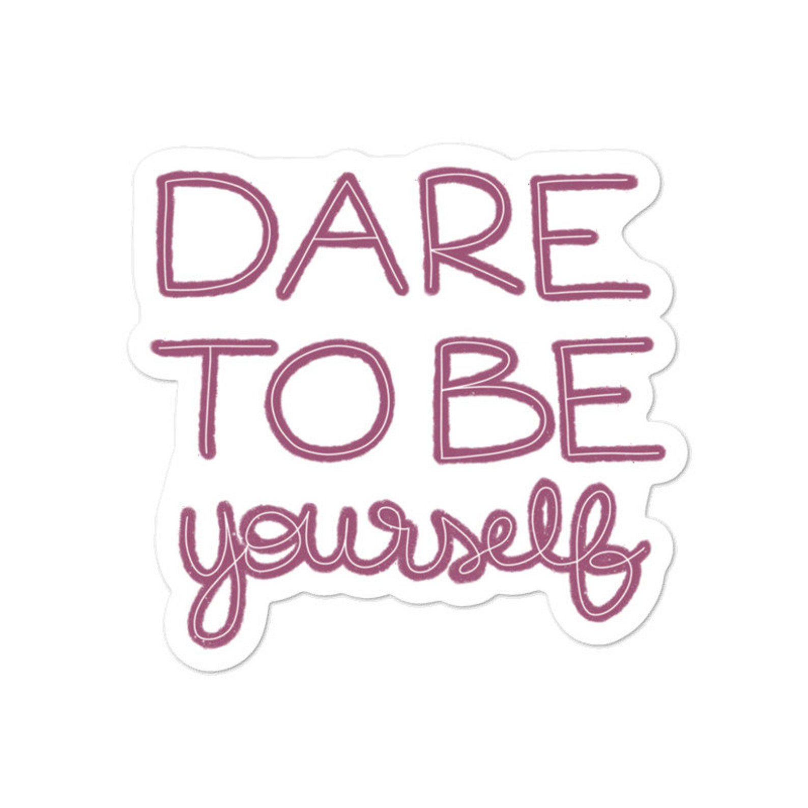 Motivational quote sticker Vinyl sticker Laptop sticker Etsy