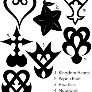 Von Kingdom Hearts inspirierte benutzerdefinierte Abziehbilder