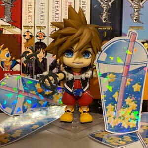 Kingdom Hearts Inspired Boba Tea Vinyl Stickers | Paopu Fruit