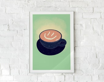 COFFEE // illustration print A4