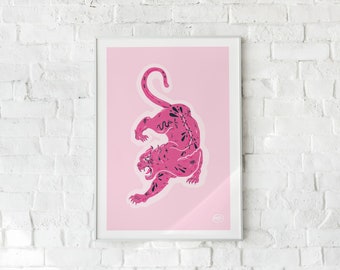 PINK PANTHER // illustration print