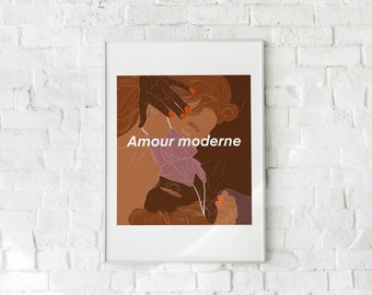 MODERN LOVE // illustration print A4