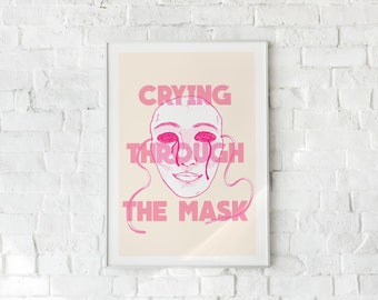 CRYING THROUGH // illustration print format A4