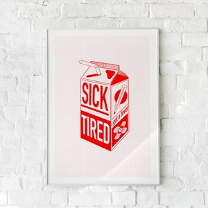 SICK RED EDITION // illustration print