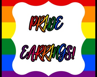 Orecchini con perline Pride