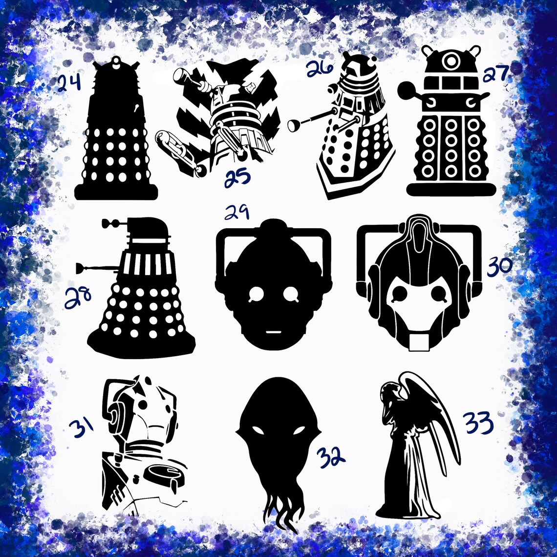Doctor Who Vinyl Decals Etsy