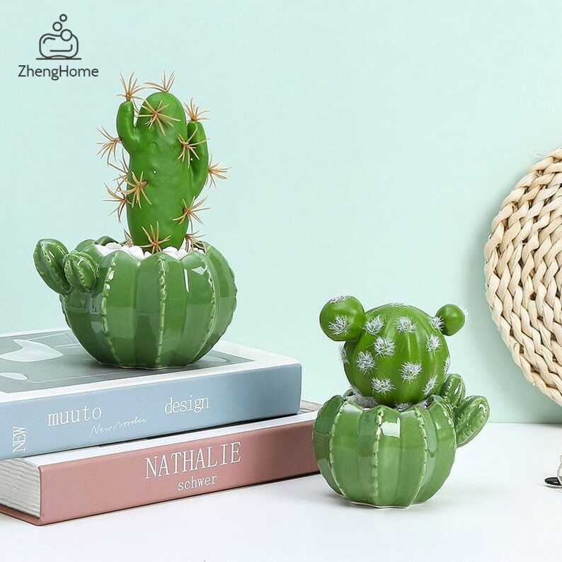 Creative Sculpture Crafts Succulents Plant Pot Balcony Flower Pot Cactus Ceramic Planter