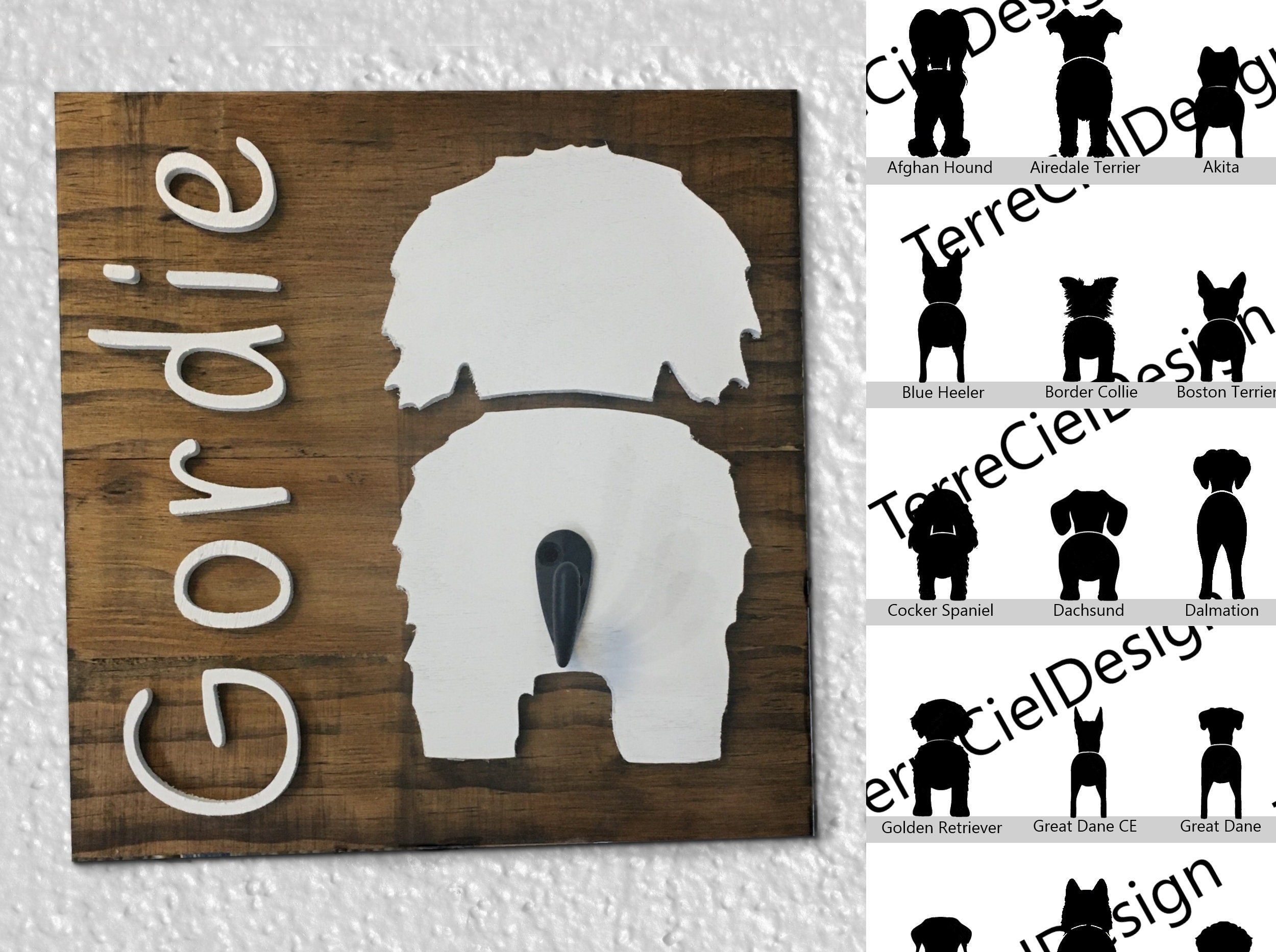 Custom Dog Leash Holder Dog Butt Leash Holder Pet Hook Etsy